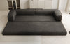 Luxuriöses XXL Designer Samt Sofa mit Schlaffunktion, Stauraum und Komfort