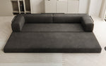 Lade das Bild in den Galerie-Viewer, Luxuriöses XXL Designer Samt Sofa mit Schlaffunktion, Stauraum und Komfort
