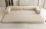Lade das Bild in den Galerie-Viewer, Luxuriöses XXL Designer Bouclé Sofa – 3 Sitzer mit Schlaffunktion &amp; Stauraum
