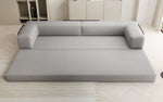 Lade das Bild in den Galerie-Viewer, Luxuriöses XXL Designer Bouclé Sofa – 3 Sitzer mit Schlaffunktion &amp; Stauraum
