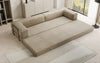Luxuriöses XXL Designer Samt Sofa mit Schlaffunktion, Stauraum und Komfort