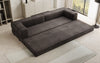 Luxuriöses XXL Designer Samt Sofa mit Schlaffunktion, Stauraum und Komfort
