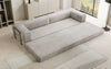 Luxuriöses XXL Designer Samt Sofa mit Schlaffunktion, Stauraum und Komfort