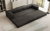 Luxuriöses XXL Designer Samt Sofa mit Schlaffunktion, Stauraum und Komfort