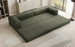 Lade das Bild in den Galerie-Viewer, Luxuriöses XXL Designer Bouclé Sofa – 3 Sitzer mit Schlaffunktion &amp; Stauraum
