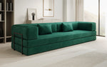 Lade das Bild in den Galerie-Viewer, Luxuriöses XXL Designer Samt Sofa mit Schlaffunktion, Stauraum und Komfort
