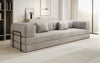Luxuriöses XXL Designer Samt Sofa mit Schlaffunktion, Stauraum und Komfort