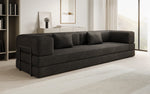 Lade das Bild in den Galerie-Viewer, Luxuriöses XXL Designer Samt Sofa mit Schlaffunktion, Stauraum und Komfort
