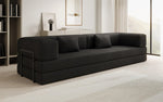 Lade das Bild in den Galerie-Viewer, Luxuriöses XXL Bouclé Designer Sofa mit Schlaf- und Stauraumfunktion

