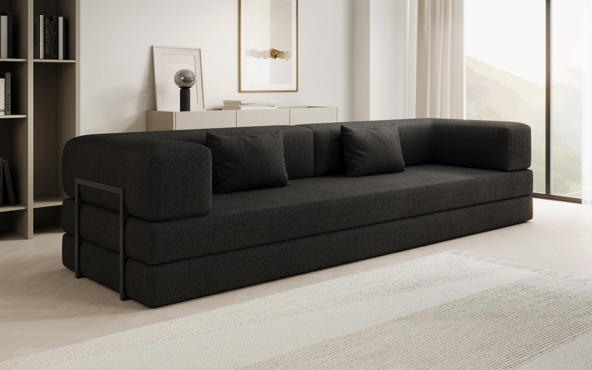 Luxuriöser Bouclé Wechselbezug für Lazy Sofa – Weich, Stilvoll, Schutz