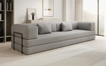 Lade das Bild in den Galerie-Viewer, Luxuriöses XXL Bouclé Designer Sofa mit Schlaf- und Stauraumfunktion
