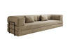 Luxuriöses XXL Designer Samt Sofa mit Schlaffunktion, Stauraum und Komfort