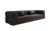 Luxuriöses XXL Designer Samt Sofa mit Schlaffunktion, Stauraum und Komfort