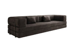 Lade das Bild in den Galerie-Viewer, Luxuriöses XXL Designer Samt Sofa mit Schlaffunktion, Stauraum und Komfort
