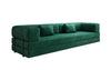 Luxuriöses XXL Designer Samt Sofa mit Schlaffunktion, Stauraum und Komfort