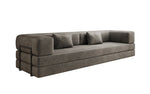 Lade das Bild in den Galerie-Viewer, Luxuriöses XXL Designer Samt Sofa mit Schlaffunktion, Stauraum und Komfort
