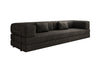 Luxuriöses XXL Designer Samt Sofa mit Schlaffunktion, Stauraum und Komfort
