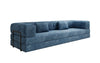 Luxuriöses Designer Cord Sofa XXL: 3-Sitzer mit Schlaffunktion & Stauraum