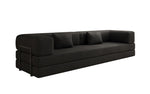 Lade das Bild in den Galerie-Viewer, Luxuriöses XXL Bouclé Designer Sofa mit Schlaf- und Stauraumfunktion
