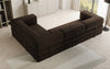 Luxuriöses Bouclé L-Sofa Lazy L: Schlaffunktion, Stauraum, Komfort, Modernes Design