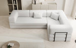 Lade das Bild in den Galerie-Viewer, Luxuriöses Bouclé L-Sofa Lazy L: Schlaffunktion, Stauraum, Komfort, Modernes Design
