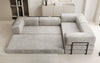 Luxuriöses Samt Ecksofa Lazy L mit Schlaffunktion und cleverem Stauraum