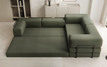 Lade das Bild in den Galerie-Viewer, Luxuriöses Bouclé L-Sofa Lazy L: Schlaffunktion, Stauraum, Komfort, Modernes Design
