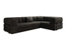 Luxuriöses Samt Ecksofa Lazy L mit Schlaffunktion und cleverem Stauraum