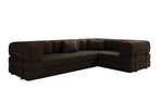 Lade das Bild in den Galerie-Viewer, Luxuriöses Bouclé L-Sofa Lazy L: Schlaffunktion, Stauraum, Komfort, Modernes Design
