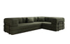 Luxuriöses Bouclé L-Sofa Lazy L: Schlaffunktion, Stauraum, Komfort, Modernes Design
