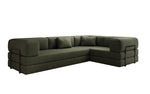 Lade das Bild in den Galerie-Viewer, Luxuriöses Bouclé L-Sofa Lazy L: Schlaffunktion, Stauraum, Komfort, Modernes Design

