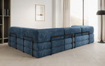 Lade das Bild in den Galerie-Viewer, Luxuriöses Design Ecksofa Lazy L: Cordstoff, Schlaffunktion, Stauraum
