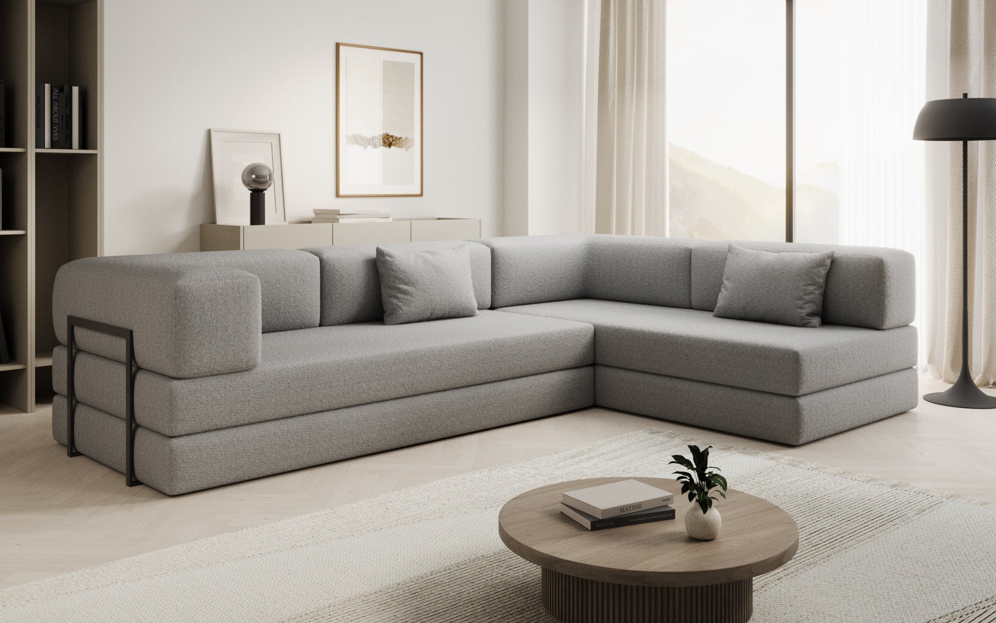 Luxuriöser Bouclé Wechselbezug für Lazy Sofa – Weich, Stilvoll, Schutz