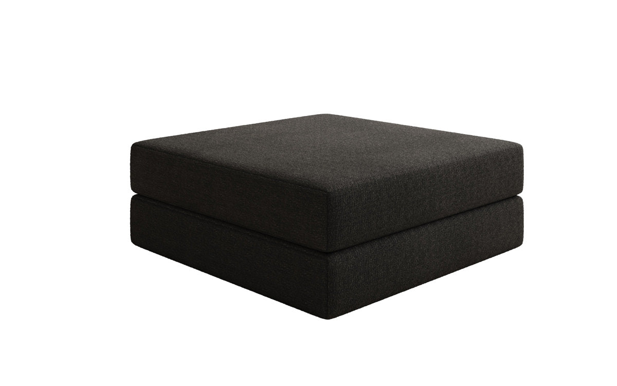 Gemütlicher Lazy Bouclé Beistellhocker mit Stauraum und Schlaffunktion – Mehrfarbig