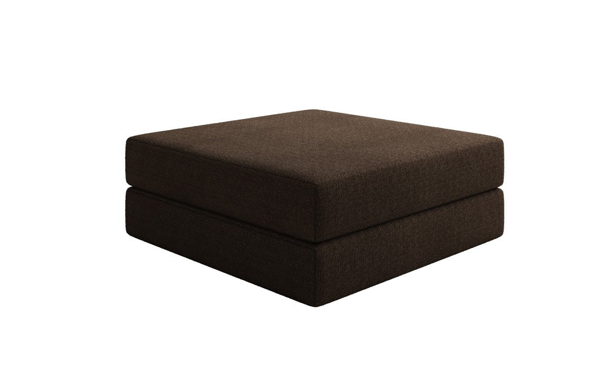 Gemütlicher Lazy Bouclé Beistellhocker mit Stauraum und Schlaffunktion – Mehrfarbig