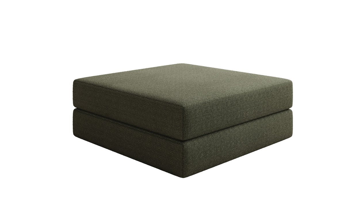 Gemütlicher Lazy Bouclé Beistellhocker mit Stauraum und Schlaffunktion – Mehrfarbig