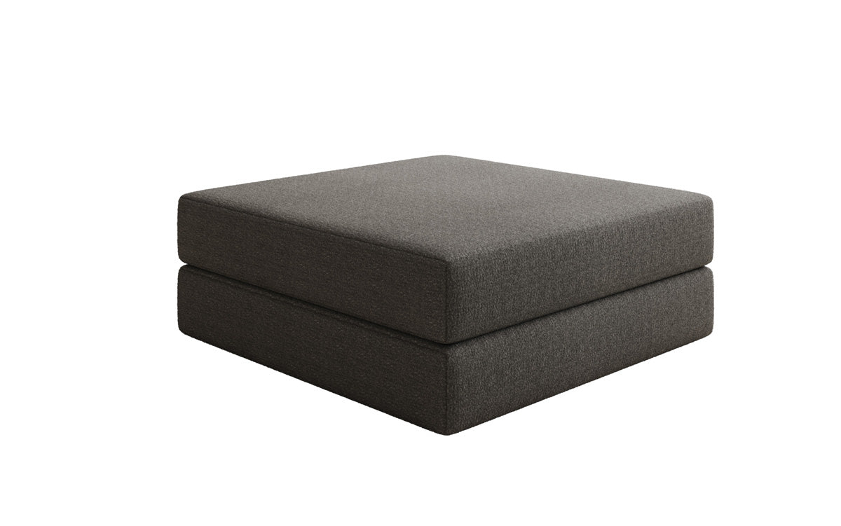 Gemütlicher Lazy Bouclé Beistellhocker mit Stauraum und Schlaffunktion – Mehrfarbig