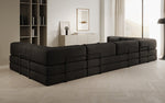 Lade das Bild in den Galerie-Viewer, Luxuriöses U-förmiges Designer-Sofa aus Samt mit Schlaffunktion und Stauraum
