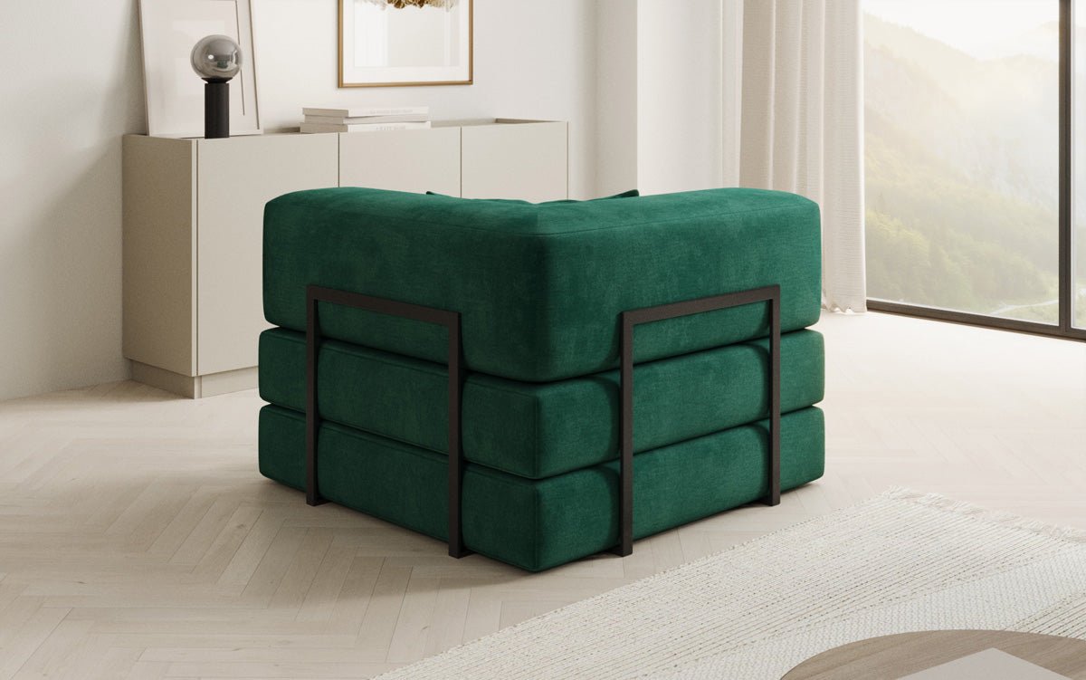 Samtiger Designer Schlafsofa Sessel – Gemütlich, Modern, Multifunktional, Luxuriös