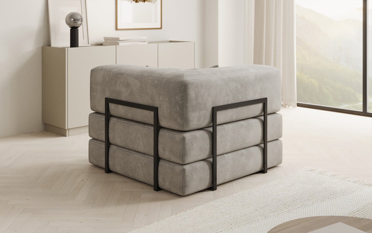 Samtiger Designer Schlafsofa Sessel – Gemütlich, Modern, Multifunktional, Luxuriös