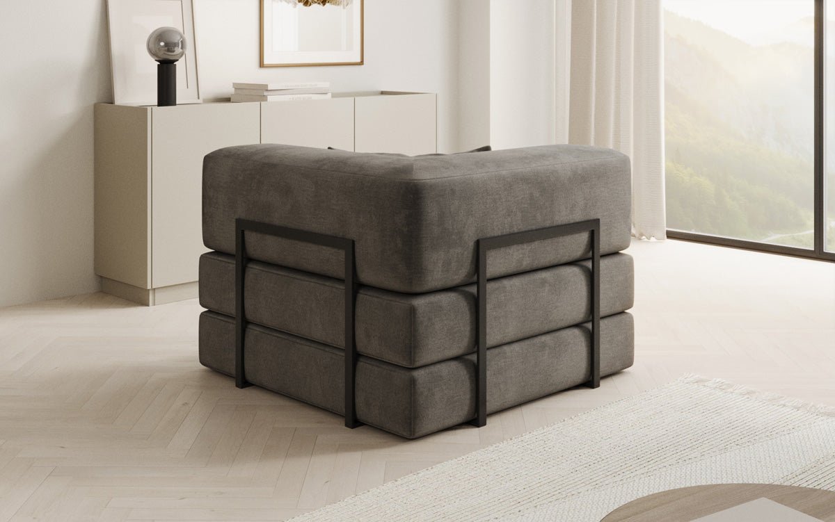 Samtiger Designer Schlafsofa Sessel – Gemütlich, Modern, Multifunktional, Luxuriös