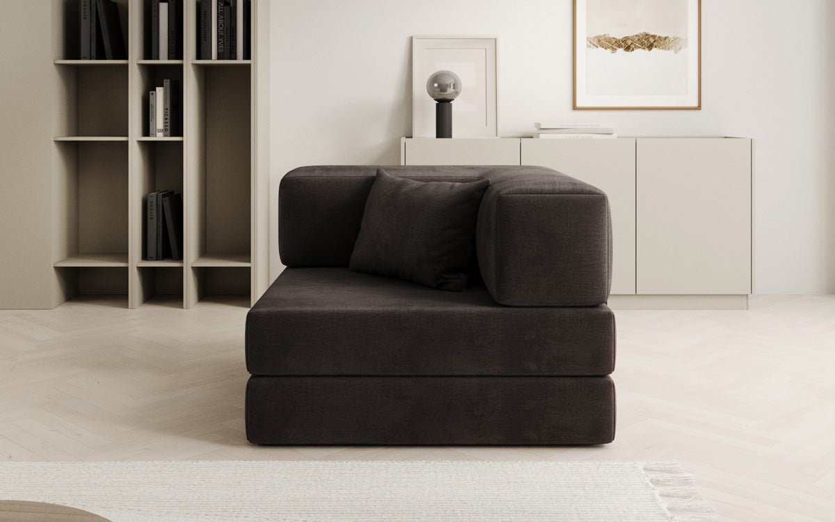 Samtiger Designer Schlafsofa Sessel – Gemütlich, Modern, Multifunktional, Luxuriös