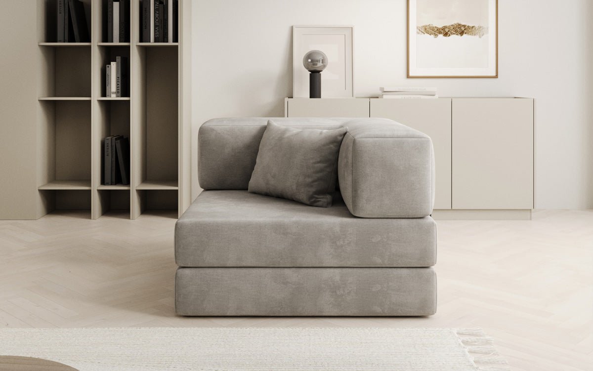 Samtiger Designer Schlafsofa Sessel – Gemütlich, Modern, Multifunktional, Luxuriös