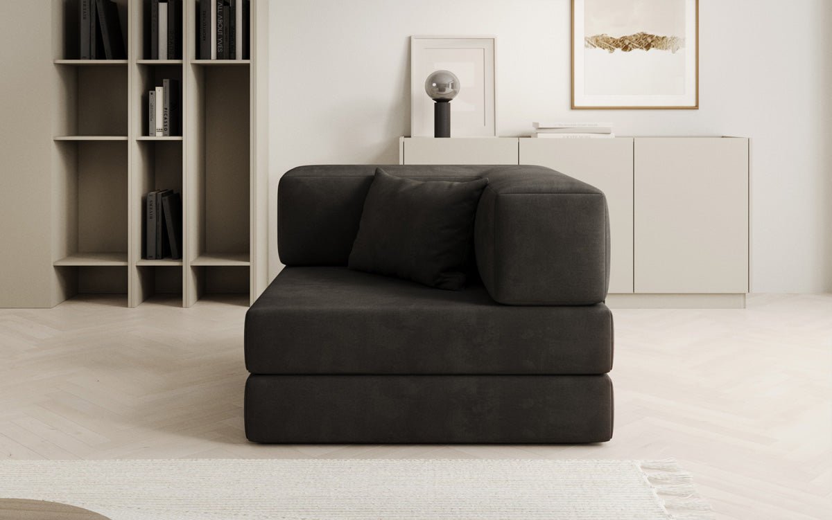 Samtiger Designer Schlafsofa Sessel – Gemütlich, Modern, Multifunktional, Luxuriös