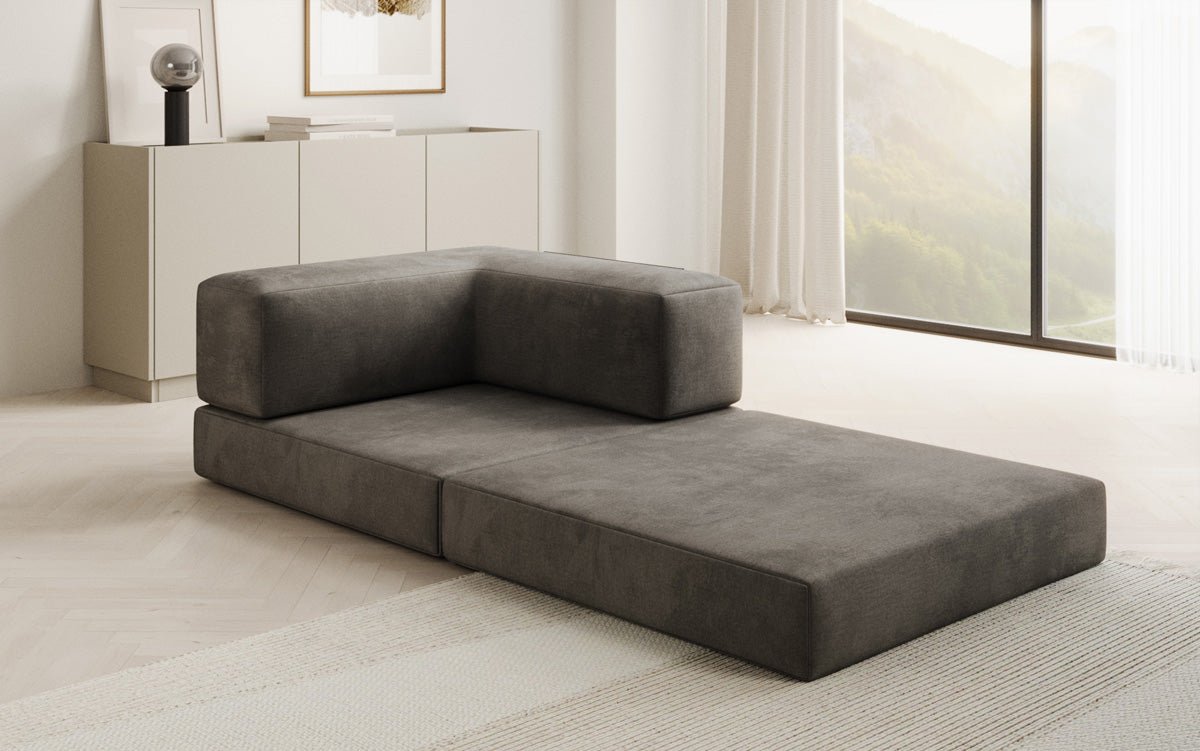 Samtiger Designer Schlafsofa Sessel – Gemütlich, Modern, Multifunktional, Luxuriös