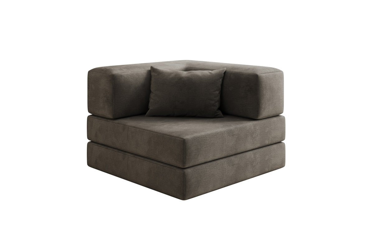 Samtiger Designer Schlafsofa Sessel – Gemütlich, Modern, Multifunktional, Luxuriös