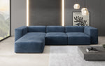 Lade das Bild in den Galerie-Viewer, Luxuriöses L-Sofa Snug, Samtbezug, Modulares Ecksofa, Gemütlich &amp; Stilvoll
