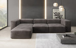 Lade das Bild in den Galerie-Viewer, Luxuriöses L-Sofa Snug, Samtbezug, Modulares Ecksofa, Gemütlich &amp; Stilvoll

