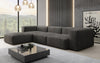 Luxuriöses L-Sofa Snug, Samtbezug, Modulares Ecksofa, Gemütlich & Stilvoll