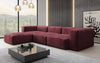 Luxuriöses L-Sofa Snug, Samtbezug, Modulares Ecksofa, Gemütlich & Stilvoll